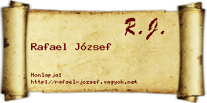 Rafael József névjegykártya