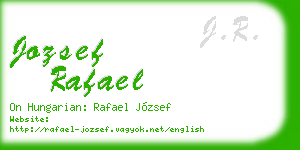 jozsef rafael business card